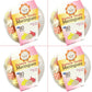4 Pack Krunchy Melts Original Meringue Cookies | Rainbow Vanilla Flavor 4-Pack | Only 80 Calories Per Serving | Fat Free, Gluten