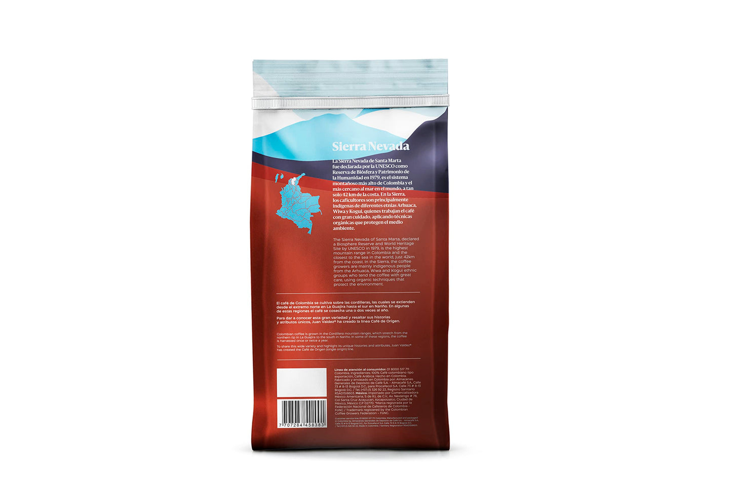 Juan Valdez Whole Bean Coffee, 100% Colombian, Single Origin, Notes of Chocolate & Caramel, 16 oz / 454 gr