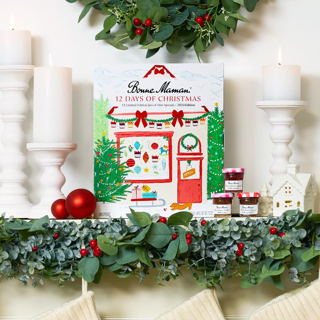 Bonne Maman 2024 Limited Edition 12 Days of Christmas   12 Mini Spreads