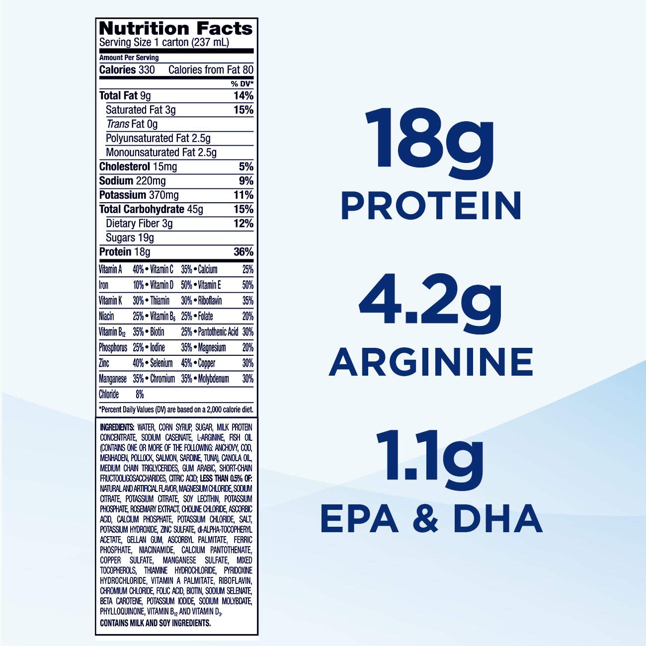Ensure Surgery Immunonutrition Shake  Vanilla  8 fl oz  24 Count