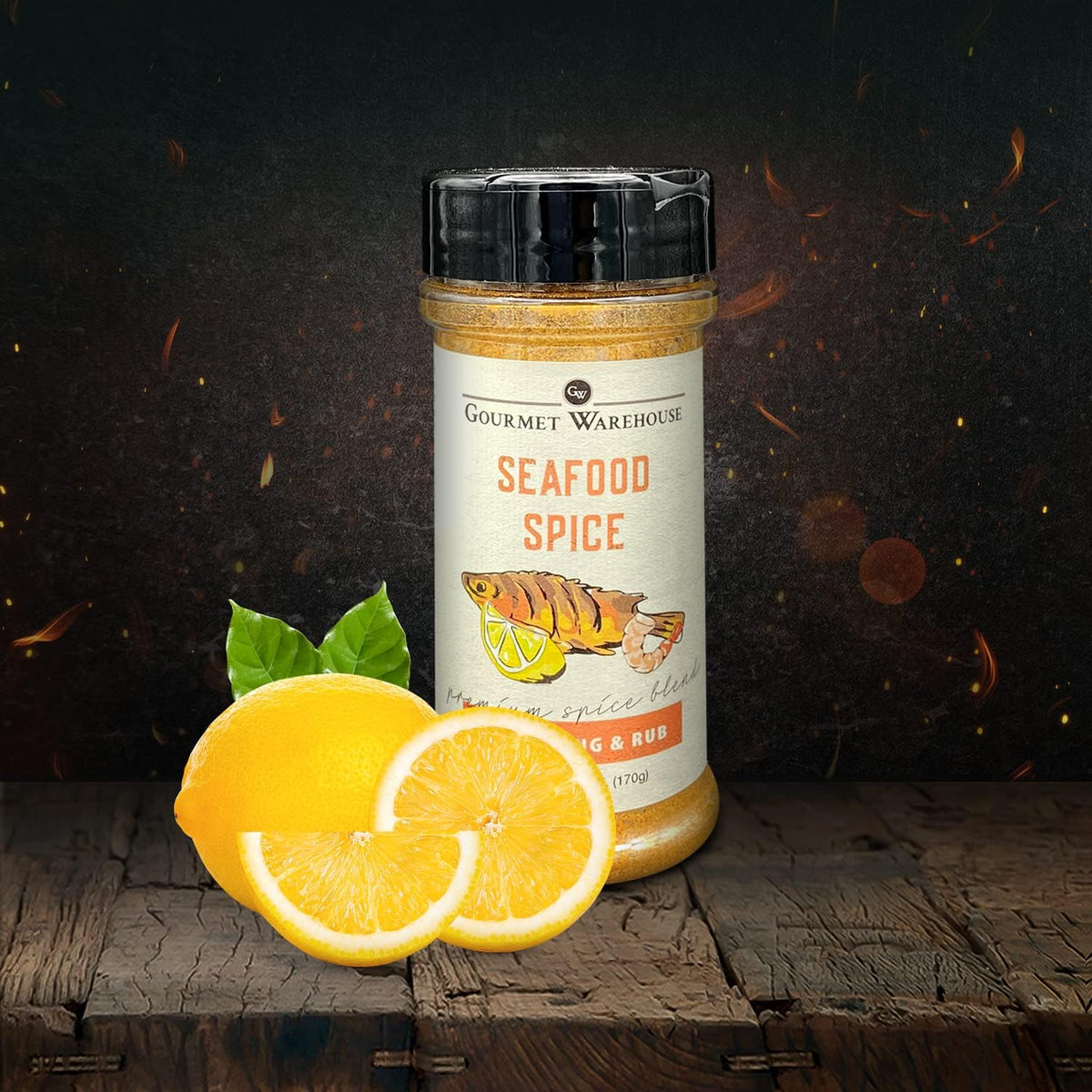 Gourmet Warehouse Seafood Seasoning, 6 Ozs, 3 Pack - Gluten Free, No Msg, No Hfcs
