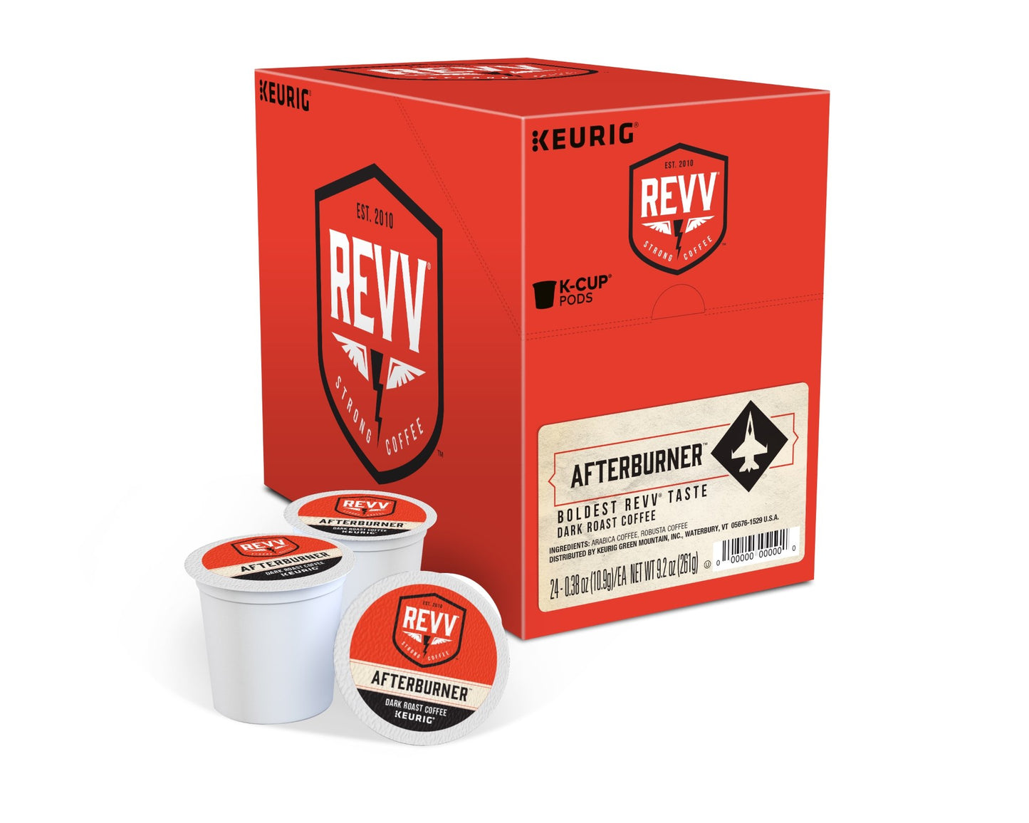 Revv Afterburner, Single-Serve Keurig K-Cup Pods, Dark Roast Coffee, 24 Count (Pack Of 1)