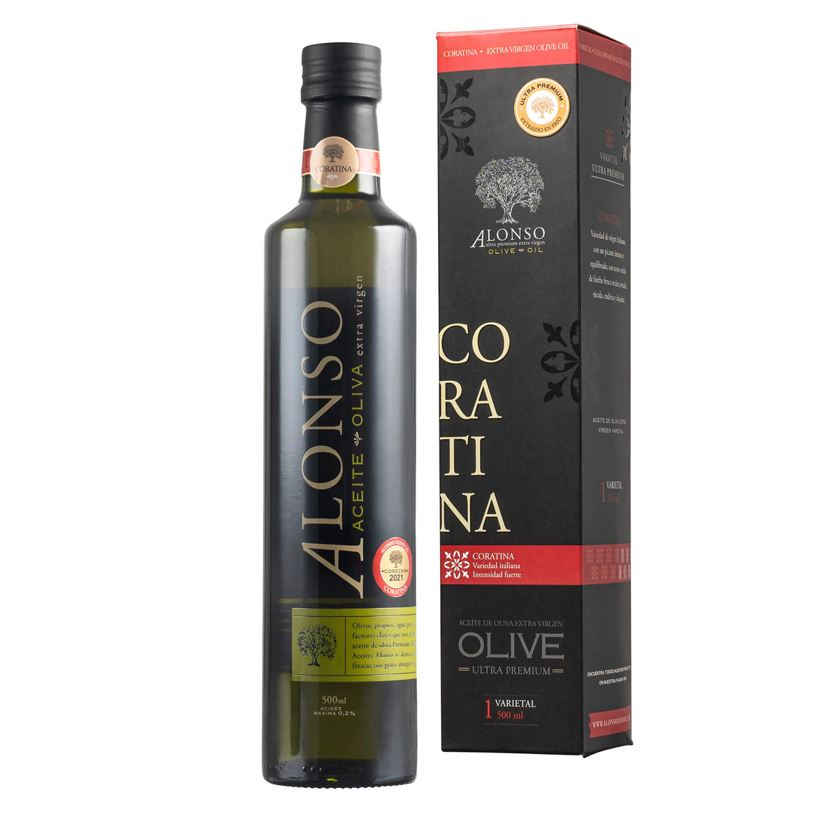 Alonso, Coratina Extra Virgin Olive Oil, Chile, Gold NYIOOC 2025, High Polyphenols 643 mg/kg, High Hydroxytyrosol, Single Source