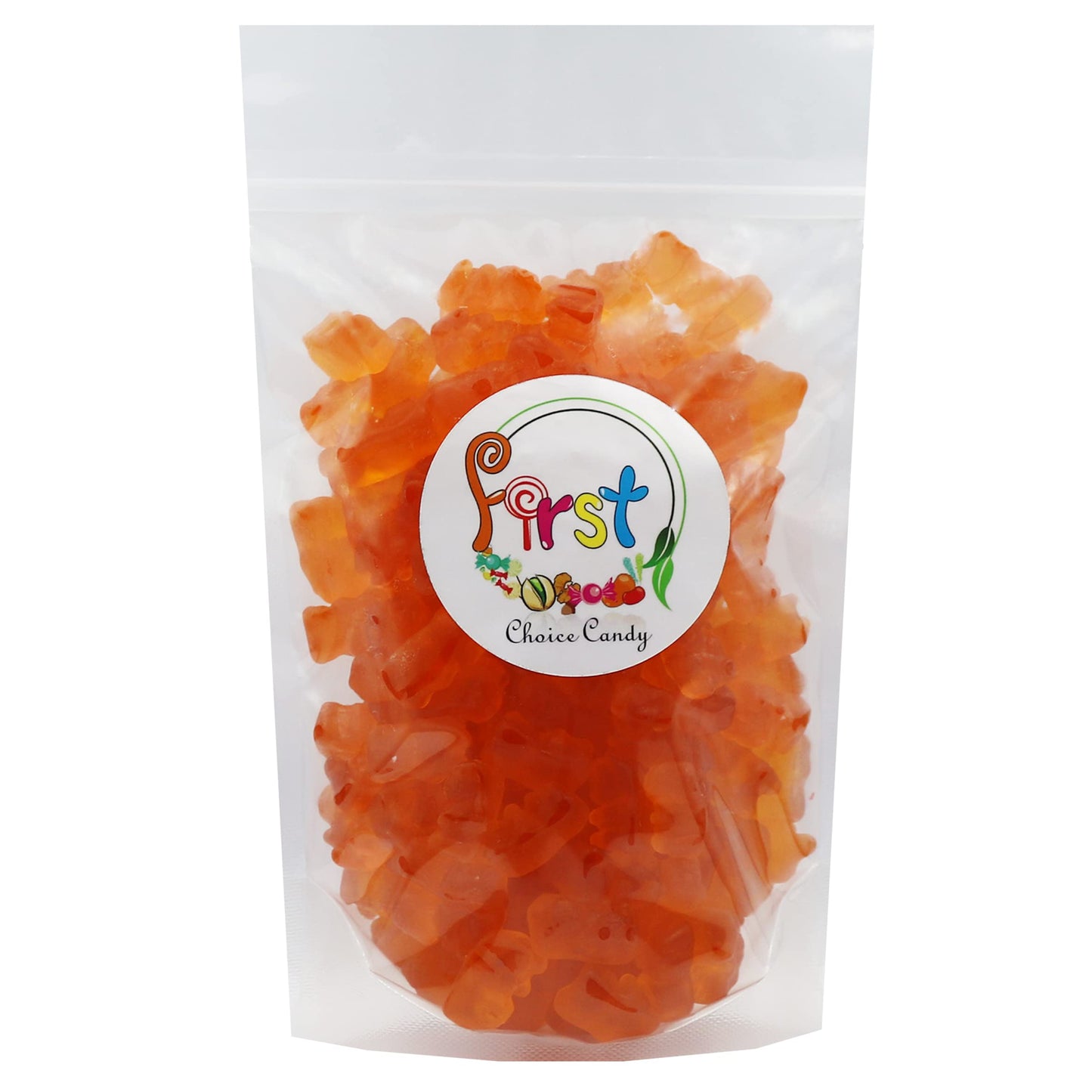FirstChoiceCandy Gummy Bears (Orange, 1 Pound (Pack of 1))