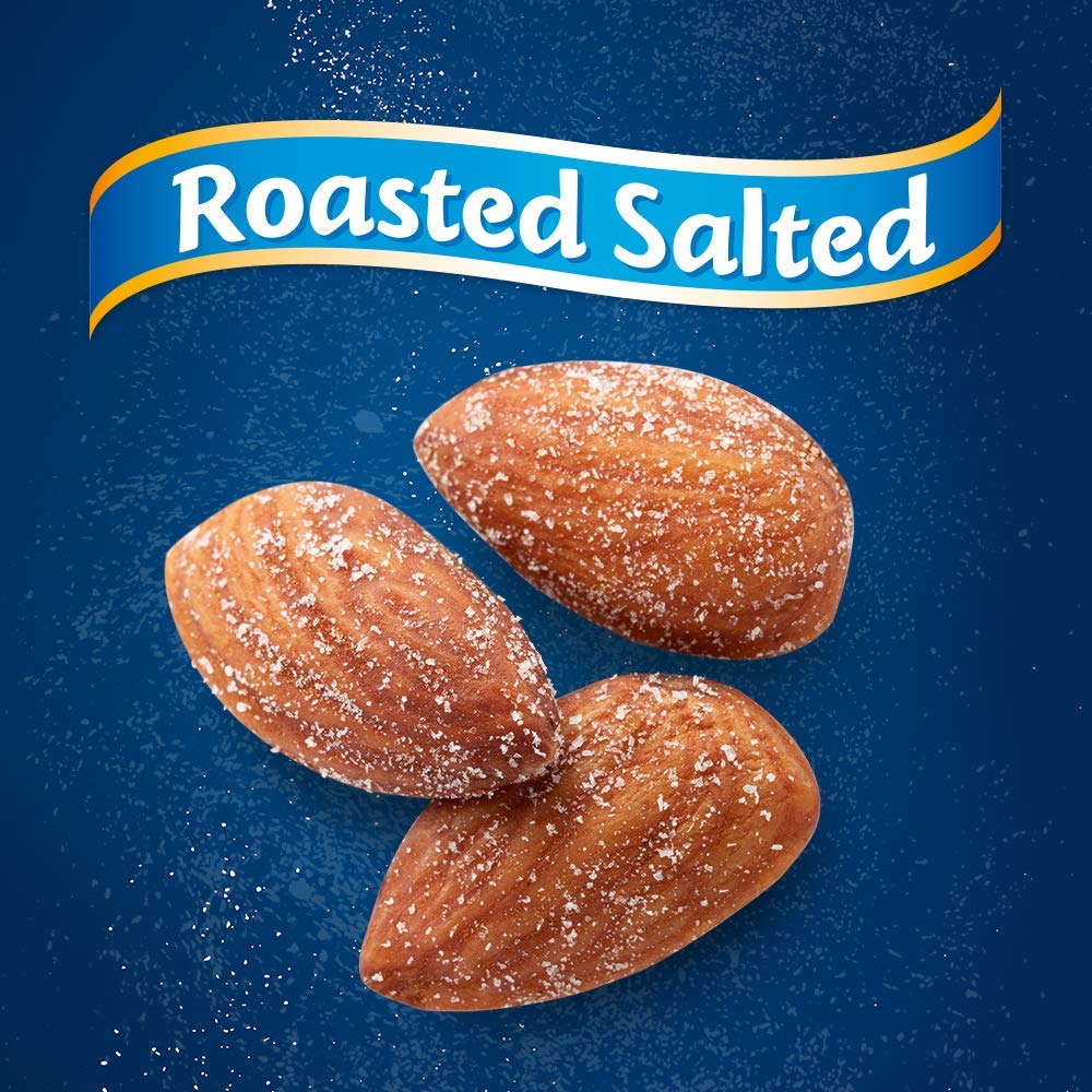 Blue Diamond Almonds, Roasted Salted Snack Nuts, 6 Ounce Can (Pack of 12)