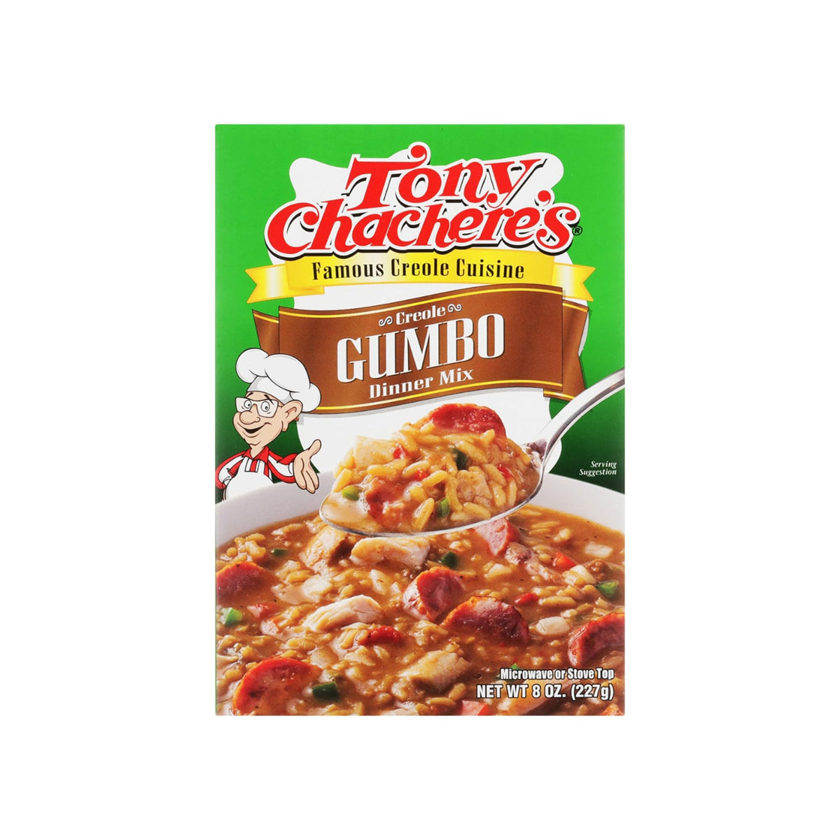 Tony Chachere's Creole Gumbo Dinner Mix, 8-Ounce Units (Pack of 4)