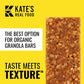 Kates Real Food Organic Granola Bars - Lemon Coconut (2.2 oz  Pack of 12) - Organic Energy Bars Made with Gluten Free Oats - Non GMO  Soy Free  Whole Grains  and All Natural - Healthy Snacks