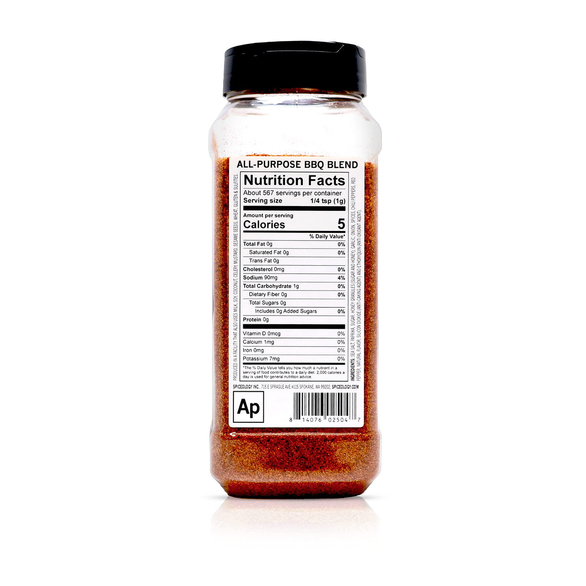 Spiceology All Purpose BBQ Rub - 20 oz Spice Blend for Beef, Fish, Chicken, Vegetables, and Sauces
