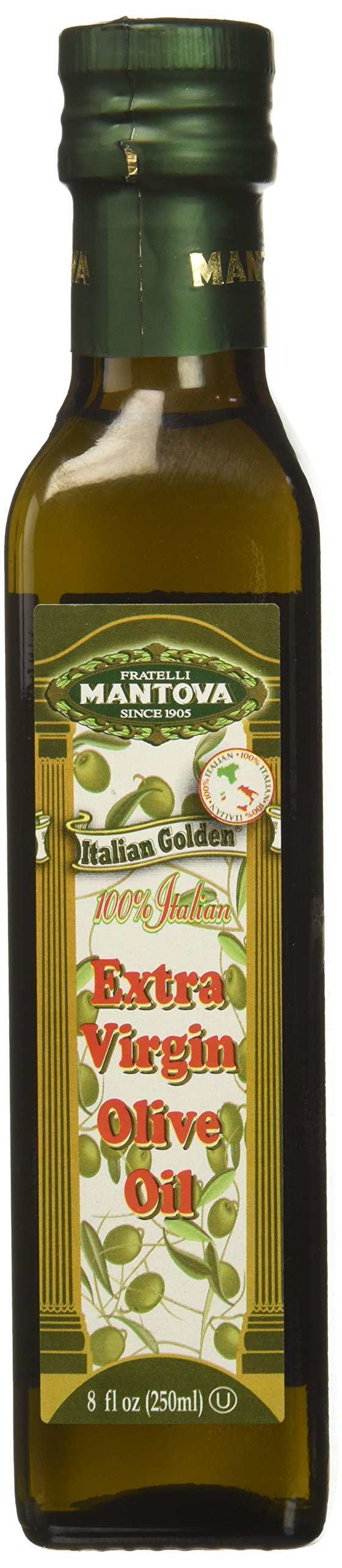 Mantova Extra Virgin Olive Oil - 8.5 Fl Oz - Ideal for Salads and Dressings