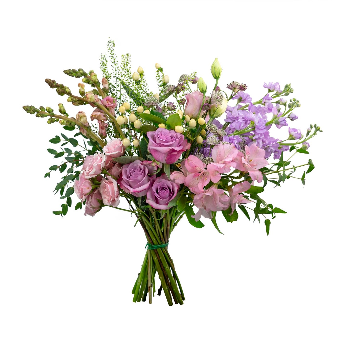 Kabloom Flowers- Cr Collection- 24 Stem Pink Rose And Lavender Mixed - Gift For Birthday, Sympathy, Anniversary, Get Well, Thank