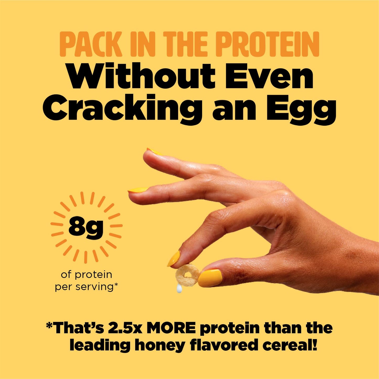 Protein and Gluten-Free Breakfast Cereal by Three Wishes (1-Pack) - High Protein and Low Sugar Snack - Vegan, Kosher, Grain-Free