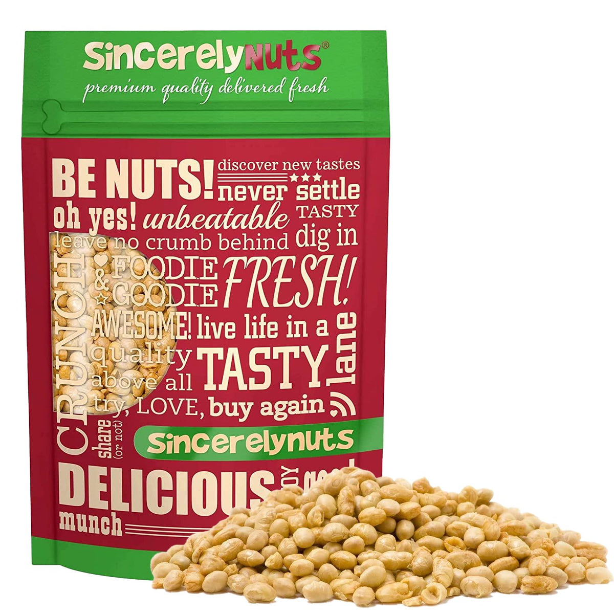 Sincerely Nuts Roasted Soybeans Unsalted (1 LB) Gluten-Free - Vegan & Kosher-Powerful Vegetarian Protein Source