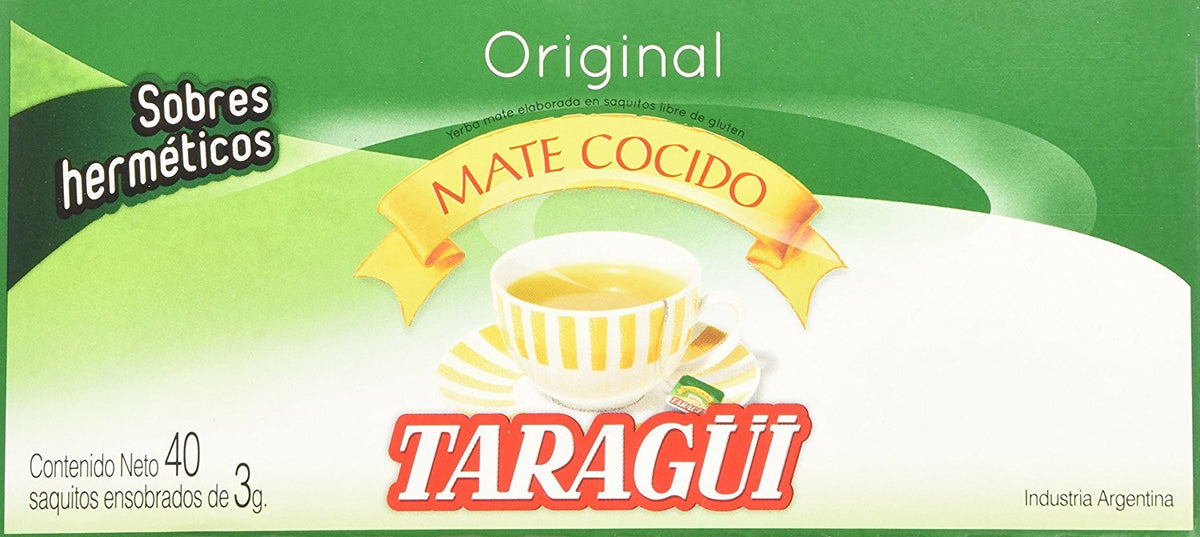 Taragui Yerba Mate - 40 Tea Bags - Yerba Mate En Saquitos