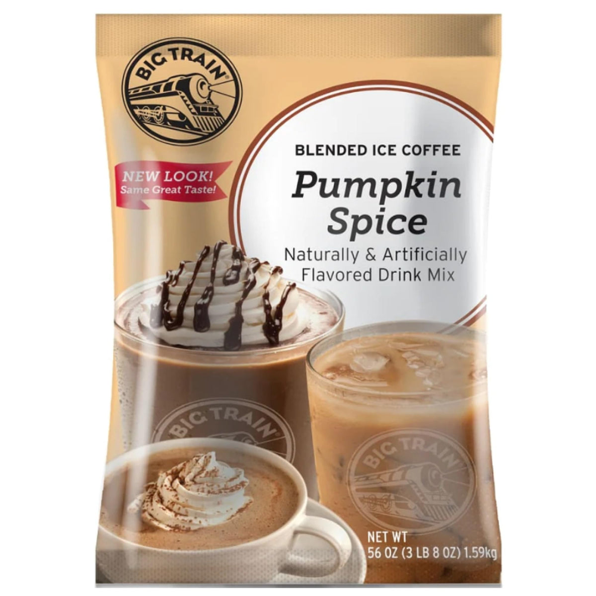 Big Train Pumpkin Spice Blended Ice Coffee Beverage Mix, 3.5 Pound (Pack Of 1)
