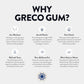 Greco Gum - Mastic Gum Nuggets - Large Pieces Hard Chewing Gum for Jawline Training, Digestive Support, Bloating Relief - Piney