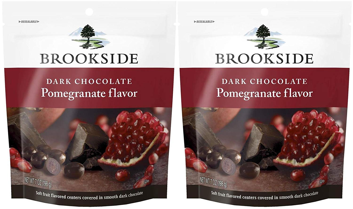 Brookside Dark Chocolate - Pomegranate - 7 oz - 2 Pack