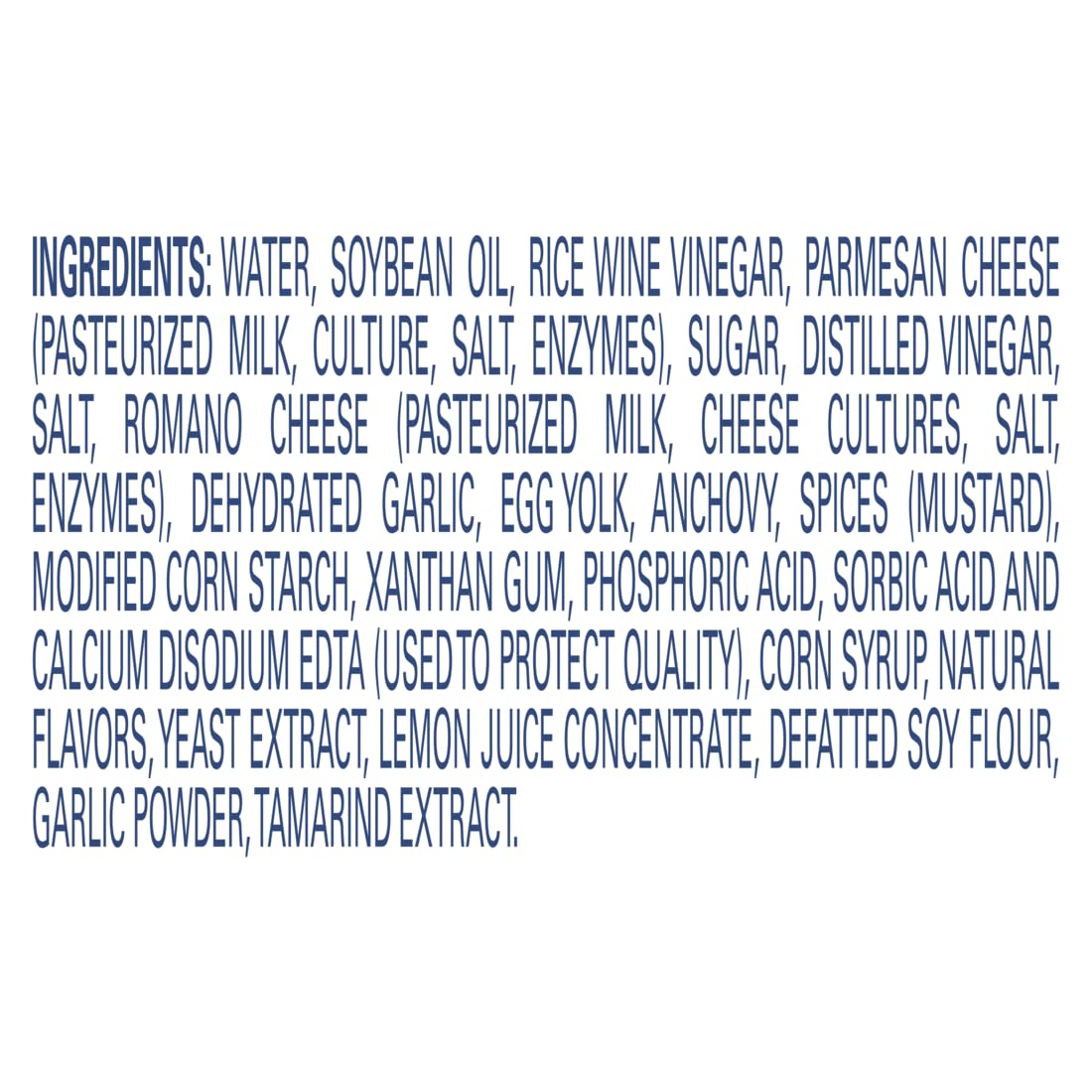 HELLMANNS Caesar Salad Dressing Jug, Gluten Free, No Artificial Flavors, 128 Fl Oz (Pack of 1)