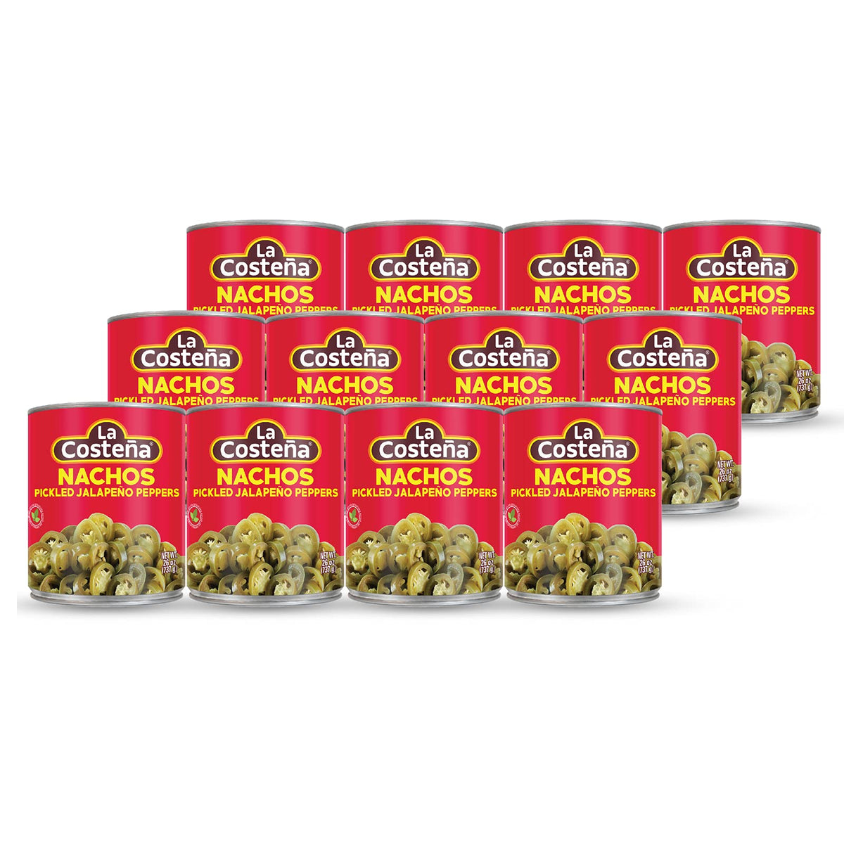 La Costea Nacho Sliced Jalapeo Peppers 26-Oz (12-Pack)