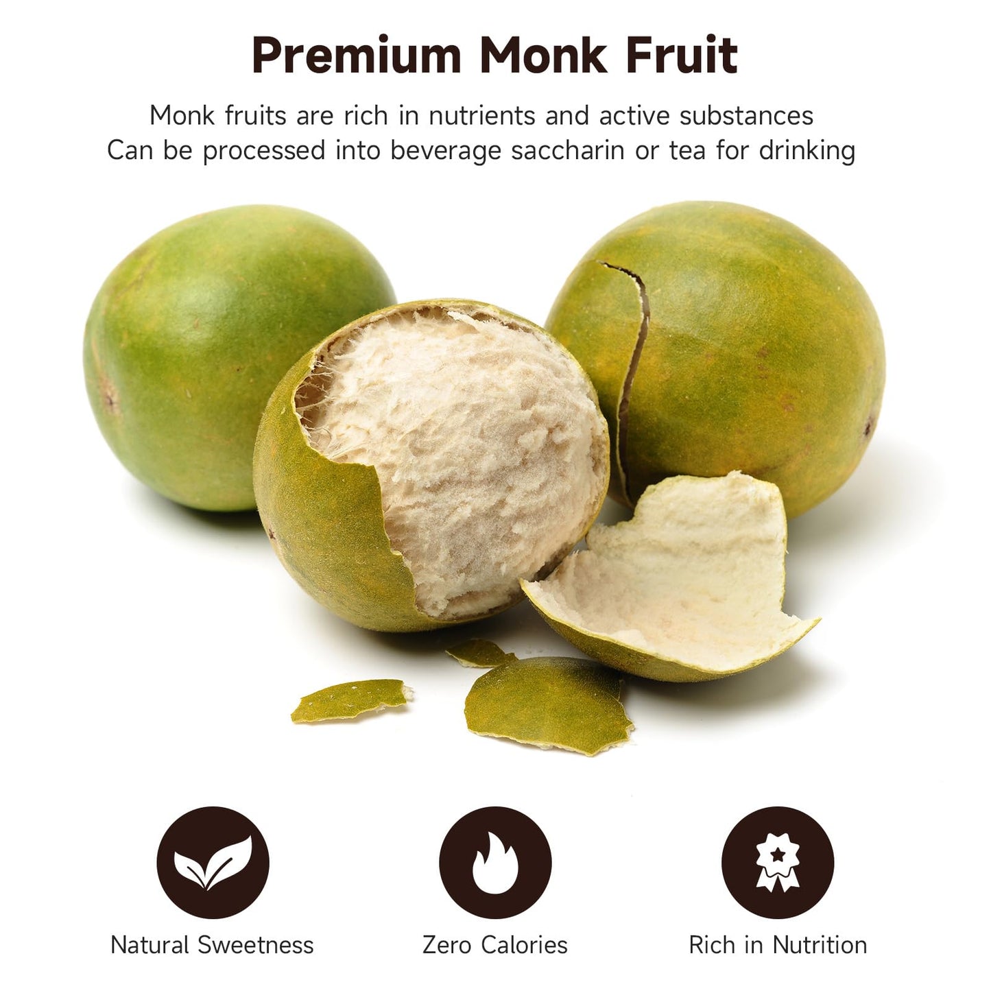 SPICEEL Monk Fruit Sweetener - Sugar Substitute, Gluten Free, Vegan, Keto Friendly - 8 oz