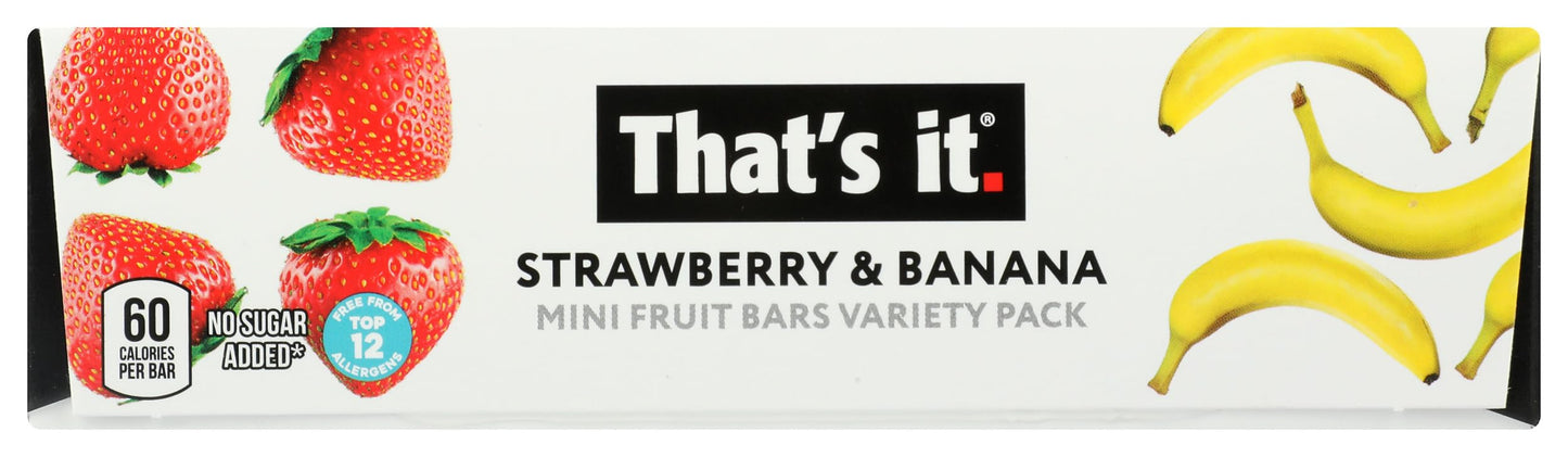 THATS IT Strawberry & Banana Mini Fruit Bars, 7 OZ