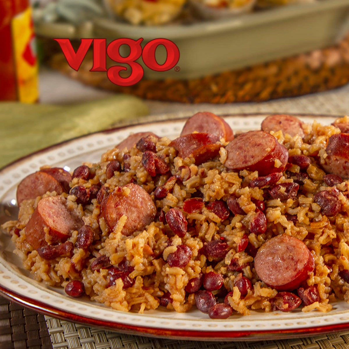 Vigo Authentic Red Beans & Rice, Low Fat, 8oz, Pack of 1, Model 16690
