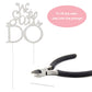 Crystal Creations We Still Do Cake Topper - Premium Silver Metal - 1 Count - Sparkly Vow Renewal/Wedding Anniversary Decoration