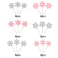 YCTHUNFISH 24 Pack Cupcake Toppers Glitter Snowflake Decorations, Pink & Silver, Paper, Ideal for Winter Parties and Baby Showers