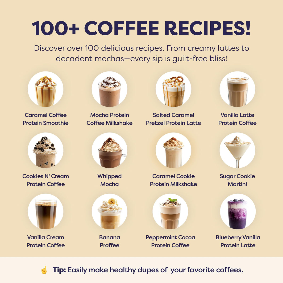 Sugar Cookie Protein Iced Coffee - enhanced Whey Protein & Instant Iced Coffees - 100% Natural Cold Brew Coffee - Zero Artificial Flavors & Sweeteners  80 mg Caffeine  0g of Sugar  20 Servings