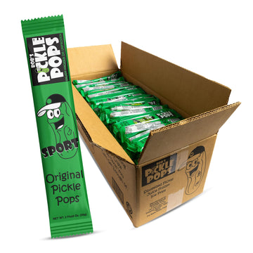 Bobs Pickle Pops Original Dill Juice Flavor Ice Pops, 200-Count Box, Electrolyte Cramp Relief Pre Workout Freeze Pops