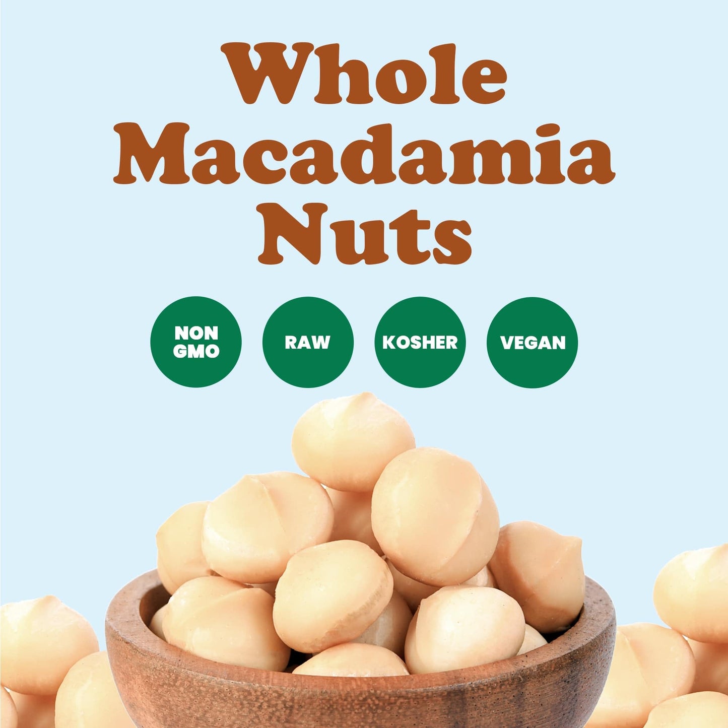 Food To Live Whole Macadamia Nuts, 1 Pound – Non-Gmo Verified, Raw, Unsalted, Unroasted, Keto Friendly, Kosher, Vegan, Bulk, Great As Snack And For Baking, Good Source Of Manganese, Thiamin, & Copper