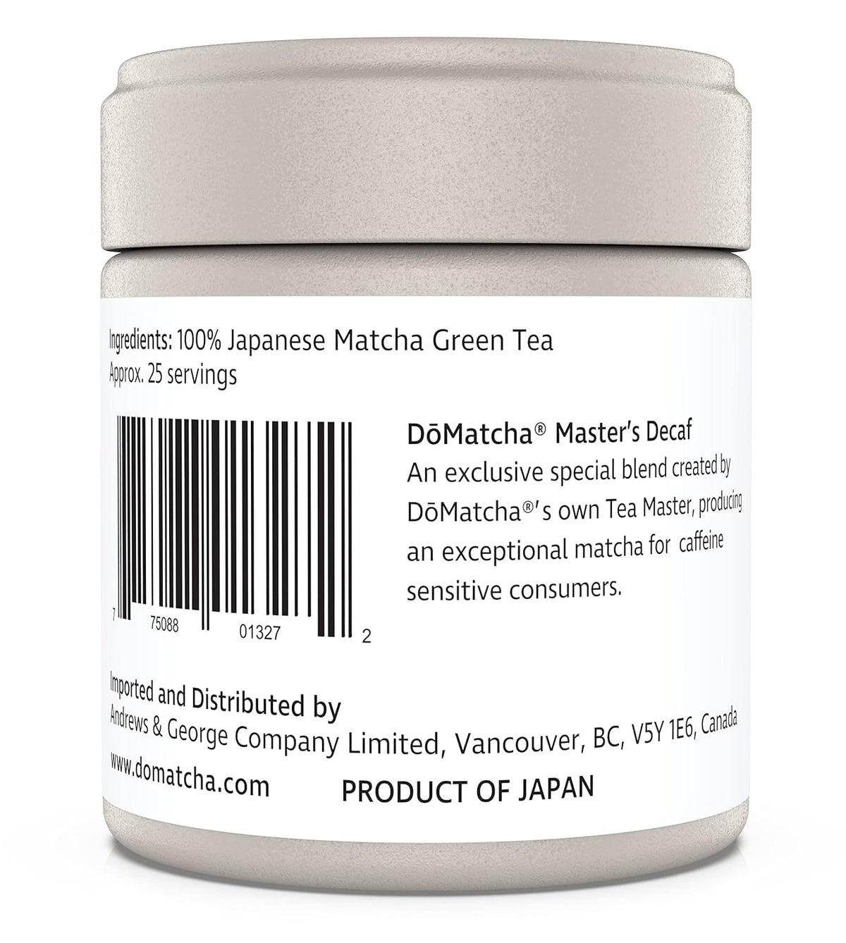 DoMatcha Masters Decaf Matcha Powder, Ceremonial Grade Green Tea, 30g (1.06 Ounce)