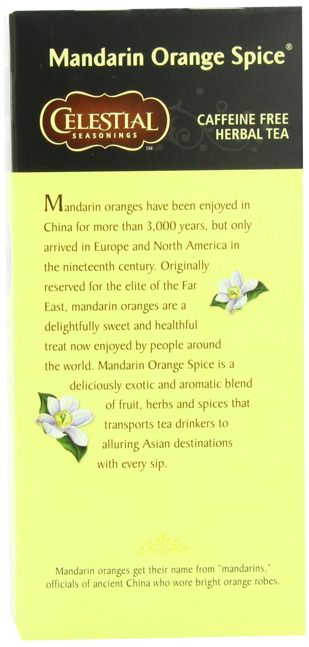 Celestial Seasonings Herbal Tea, Mandarin Orange Spice, 25 Count (Pack Of 6)