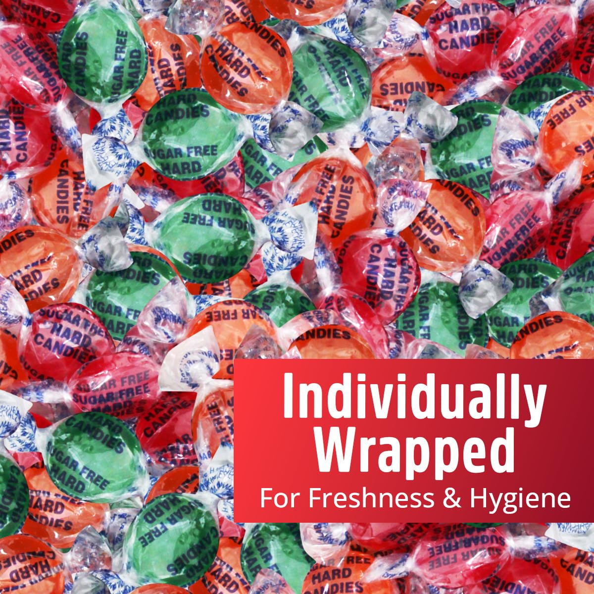 SWEETSIDE CANDY CO. Sugar Free Assorted Hard Candy Bulk 1lb Pack Individually Wrapped