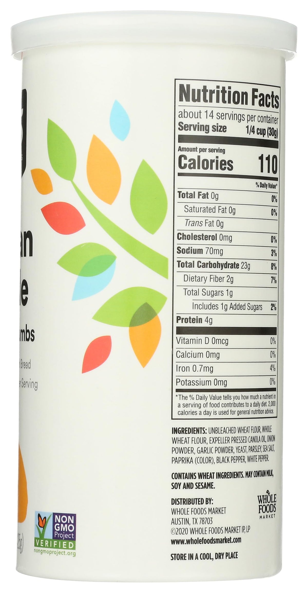 365 by Whole Foods Market Italian Style Bread Crumbs, 15 OZ, Perfect for Breaded Dishes and Cooking