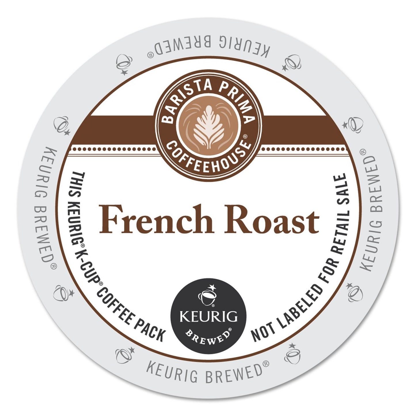 Barista Prima French Roast K-Cups Coffee Pack, 1 Count (Pack of 96), Model 99555066111