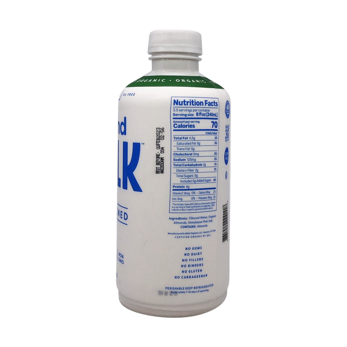 Malk Alm Milk Unsweetend (6X28.00)