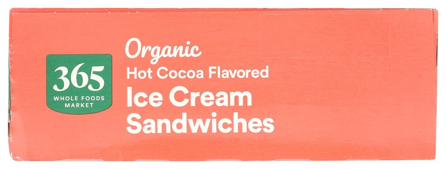 365 By Whole Foods Market, Organic Ice Cream Sandwiches, Hot Cocoa, 21.9 Fl Oz