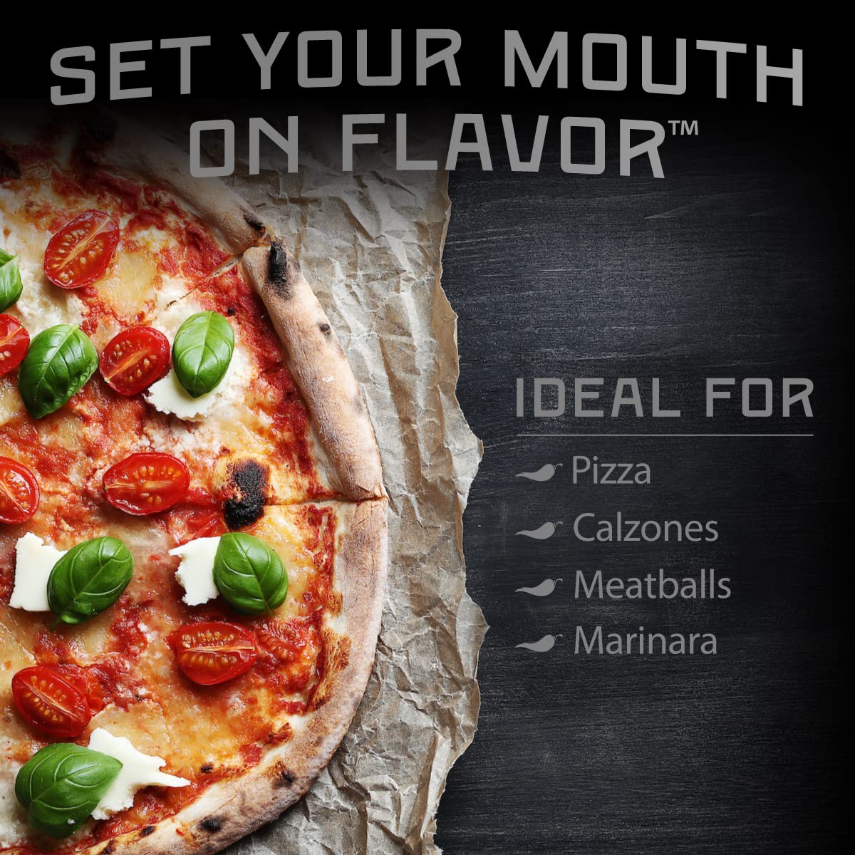 Melindas Pizza Hot Sauce - Crushed Red Pepper Sauce Made with Fresh Ingredients, Cayenne Peppers, Garlic, Tomatoes - Gourmet Spi