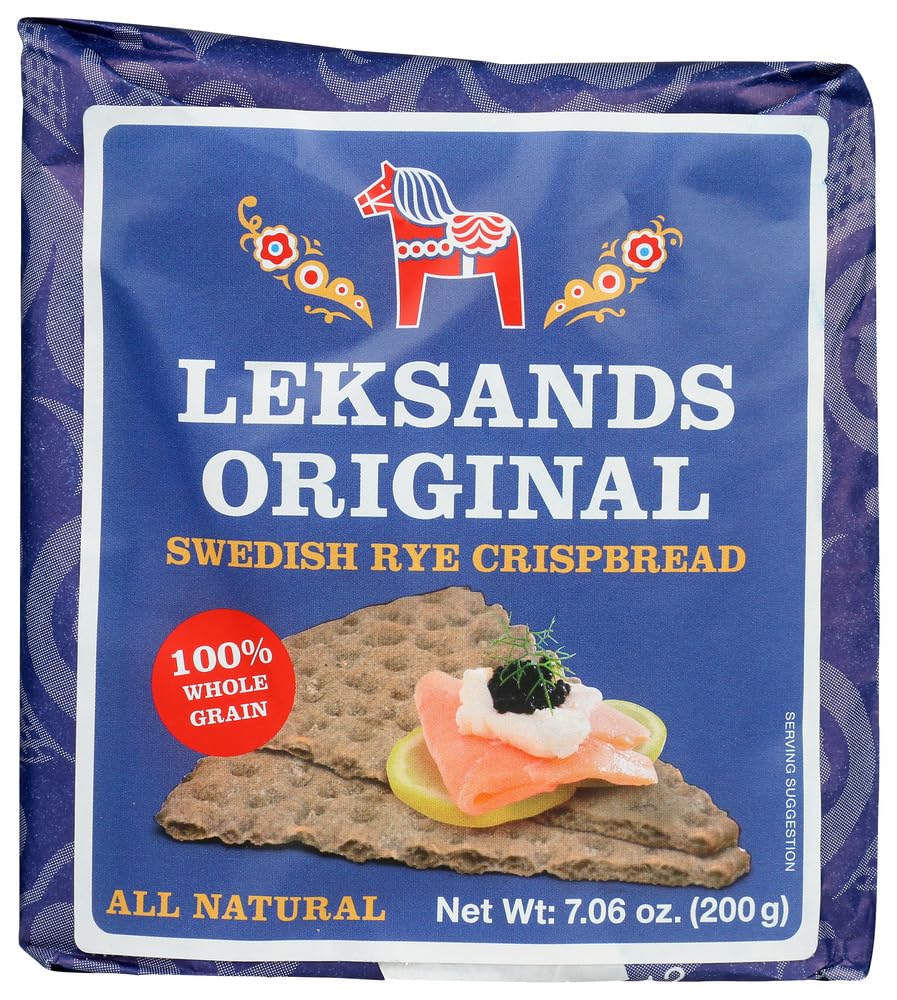 Leksands Crispbread Triangl - 7.06 Ounce (Pack of 3) - Swedish Crispbread