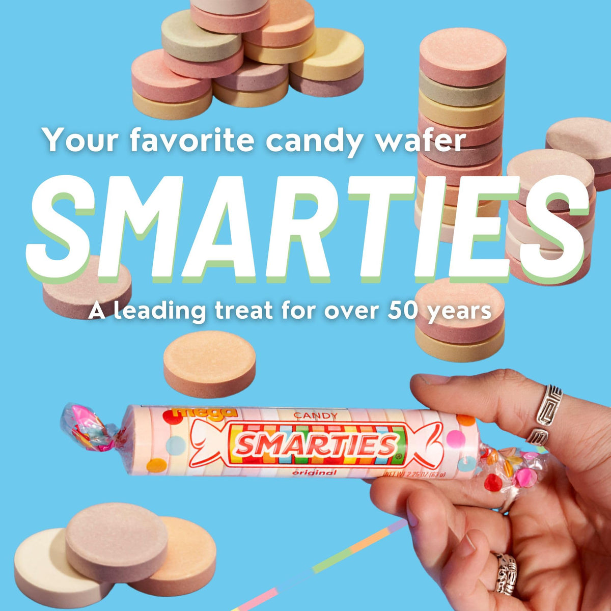 Smarties Lollies -120 Count Lollipops (Pack of 2) Gluten Free Peanut and Fat Free | Fruity Flavor Perfect for Birthdays and Hall