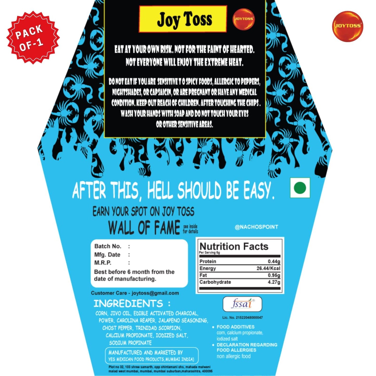 JOYTOSS ONE PCS CHALLENGE - BLUE (1, 1)