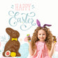 Fruidles Milk Chocolate Easter Bunny  , Solid Chocolate, 12-Pack, Kosher Certified, Individually Boxed