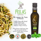 Pellas Nature, Organic Basil Infused Greek Extra Virgin Olive Oil, Finishing Olive Oil, Gold Award Winner, Kosher, 8.5 Oz. (250
