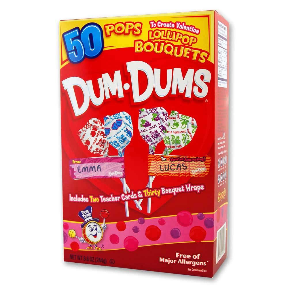 Dum-Dum Pops 50 count Valentine Kit