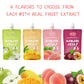 VOLO VERO Konjac Jelly Squeeze Pouch Peach Flavor, Low Calories (3 Kcal), 10 Packs, Gluten Free & Vegan, 0 Sugar, Keto, Low Carb