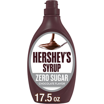 Hershey'S Zero Sugar Chocolate Syrup Bottles, 17.5 Oz (6 Count)