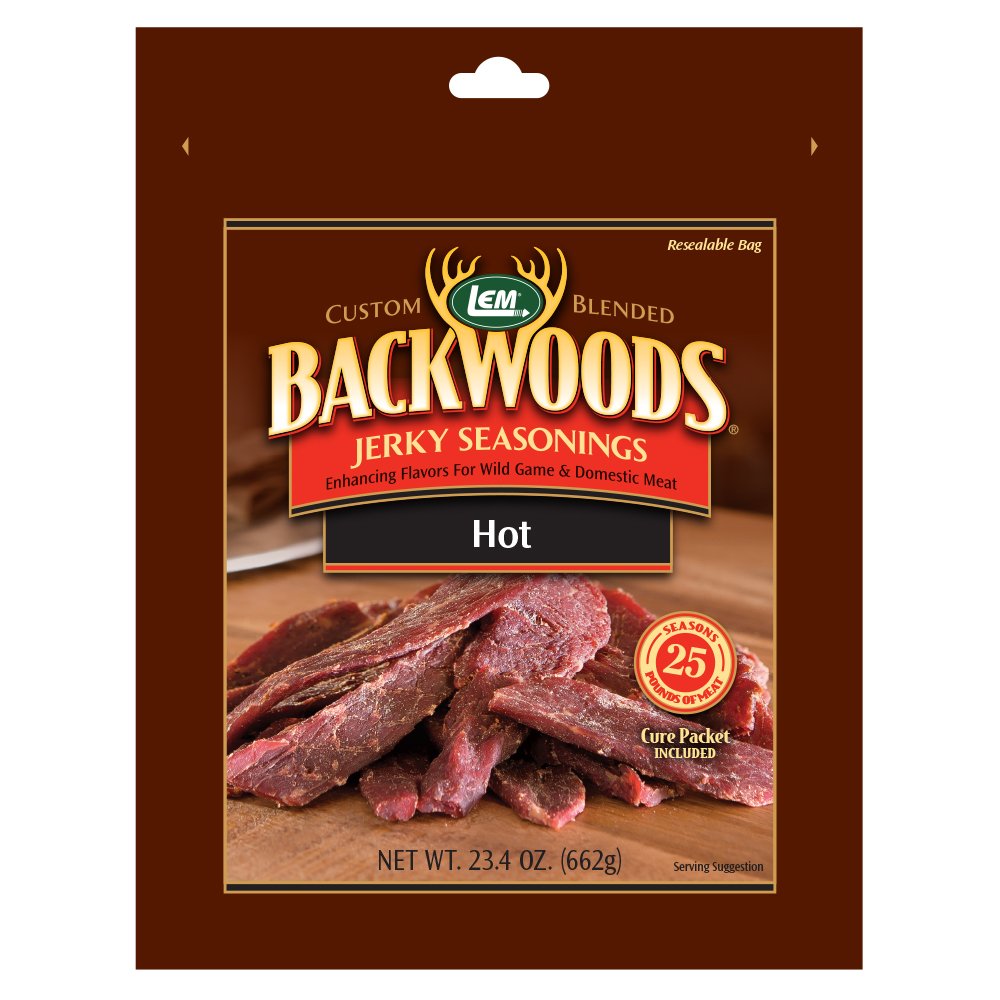 LEM Backwoods Hot Seasoning with Cure Packet, 1 Count, Model 9623