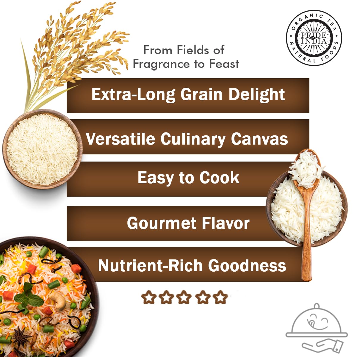 Extra Long White Basmati Rice 40 Lbs