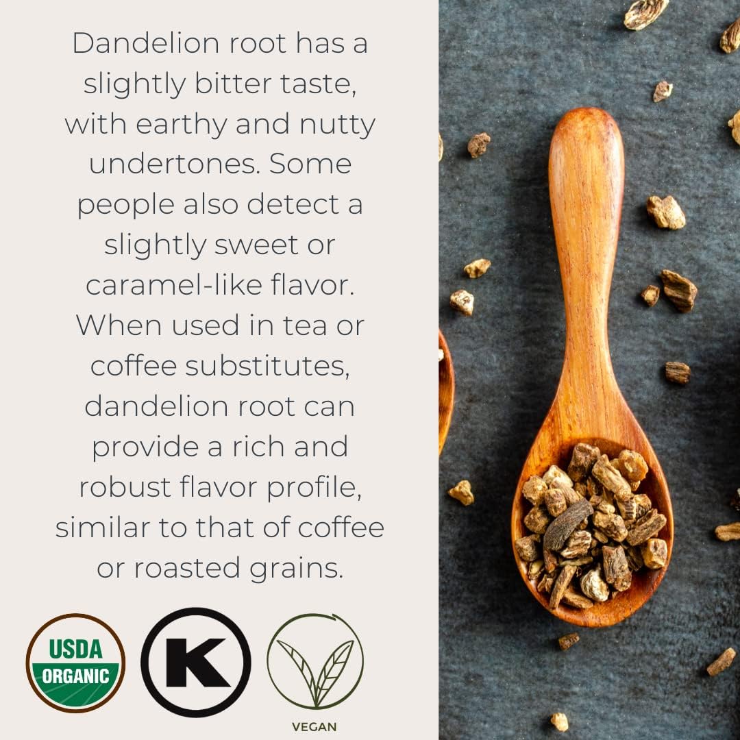 Starwest Botanicals Dandelion Root Raw Cut Organic Eco-Friendly (2.65 oz)