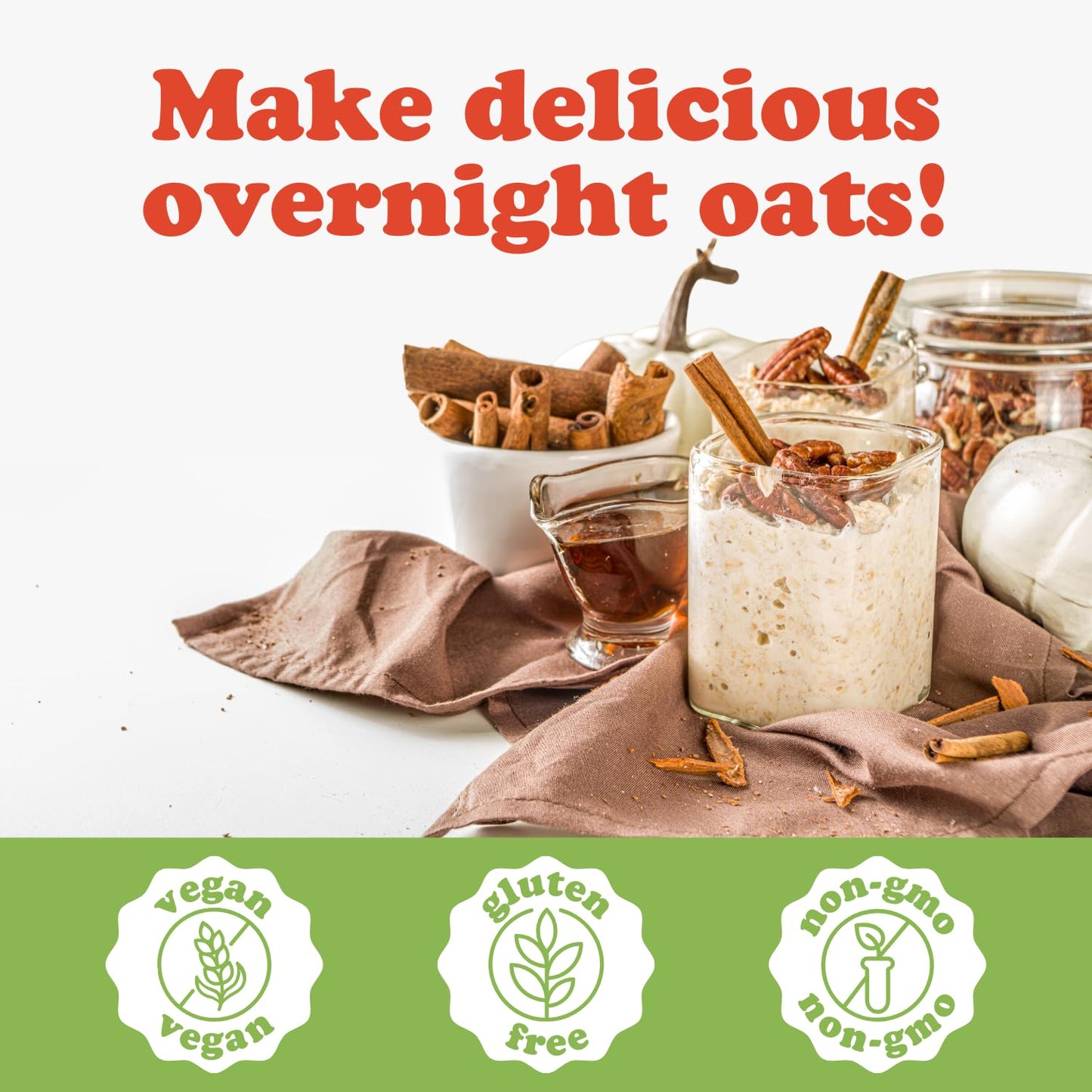 Earnest Eats Superfood Oatmeal, Maple Almond Cinnamon, Vegan, Gluten-Free, 11.5 oz (Pack of 3)